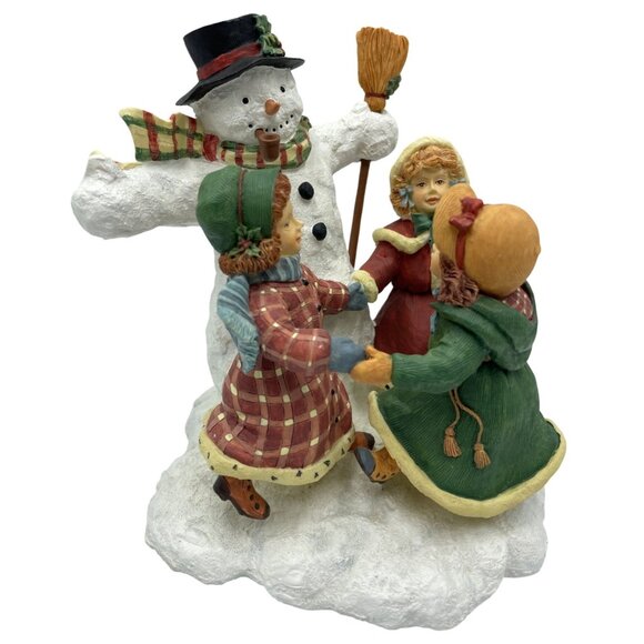 Merry Round Snowmen First Edition 1998 Susan Winget Collectible Figurine - Picture 2 of 16